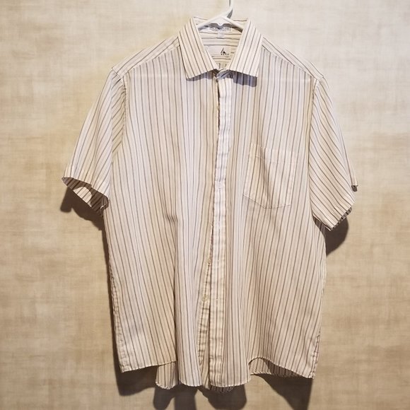 KETCH MENS SHORT SLEEVE BUTTON FRONT SHIRT - Picture 1 of 6